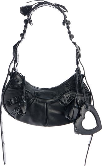 Extra Small Le Cagole Rose Leather Shoulder Bag