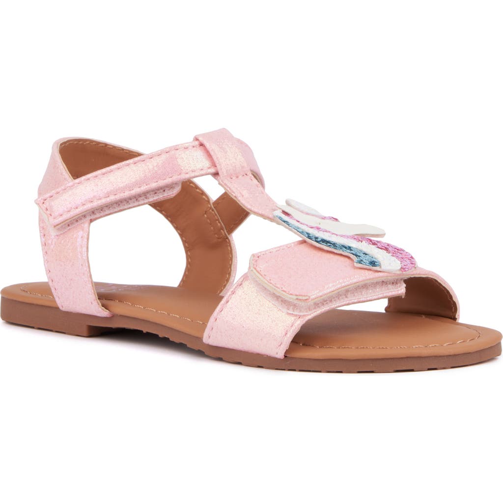Olivia Miller Kids' Unicorn Ankle Strap Sandal In Pink
