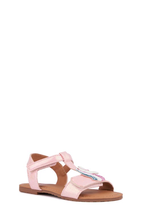 Shop Olivia Miller Kids' Unicorn Ankle Strap Sandal In Pink