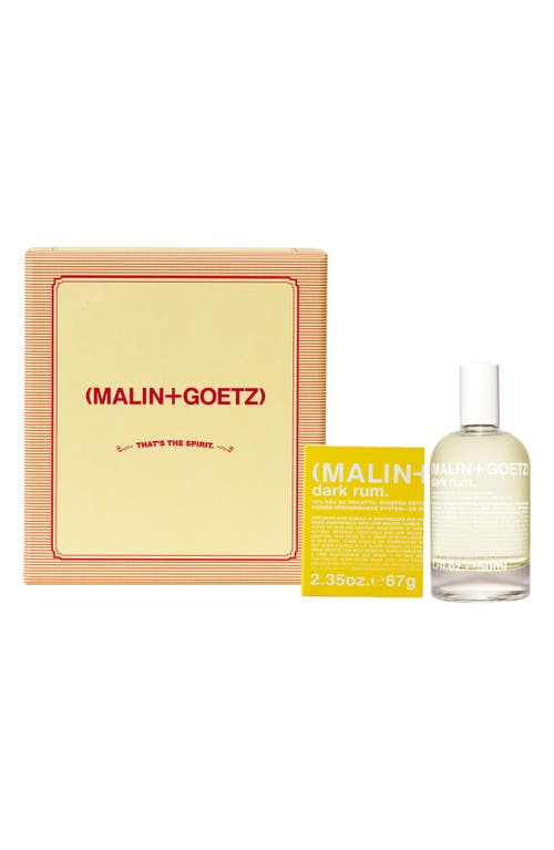 Shop Malin + Goetz Malin+goetz That's The Spirit Dark Rum Fragrance Set $98 Value In No Color