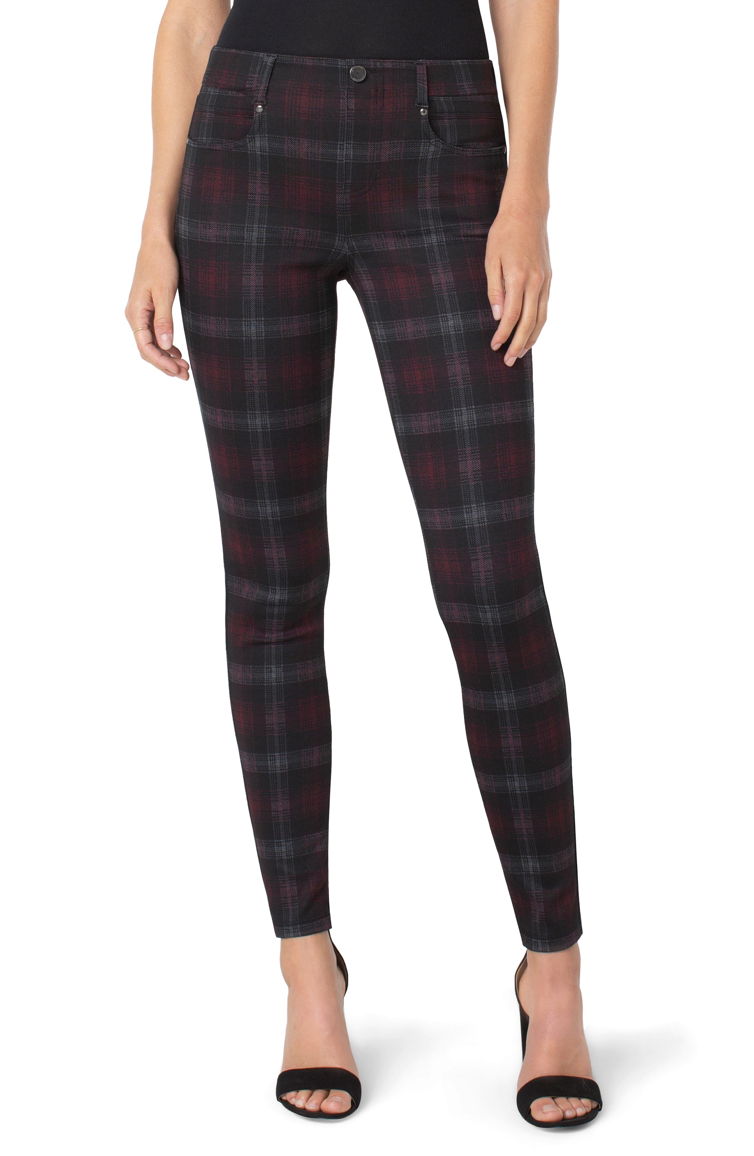 tartan skinny pants