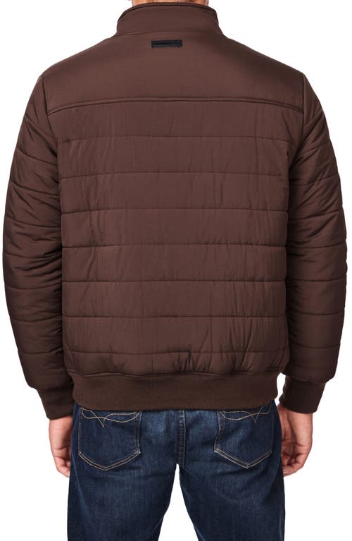 Shop Bernardo Intercept Water Resistant Puffer Jacket In Chocolate