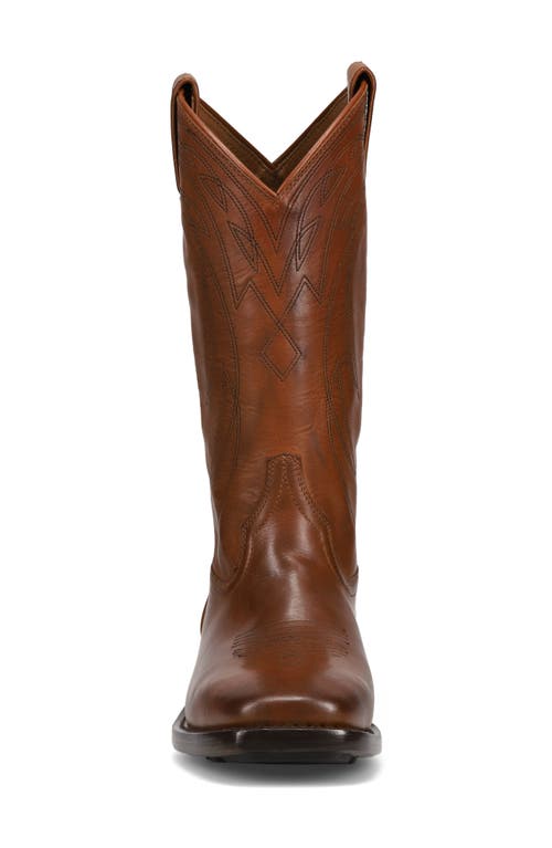 Frye Nash Deco Western Boot In Caramel