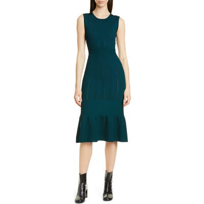 Jason Wu Pointelle Sweater Dress, Green