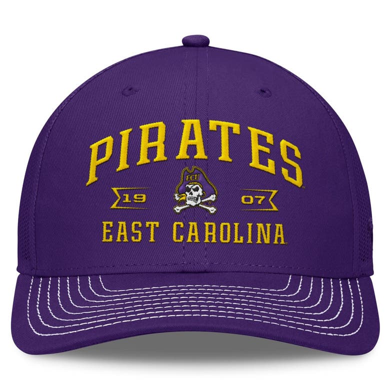 Shop Top Of The World Purple Ecu Pirates Carson Trucker Adjustable Hat