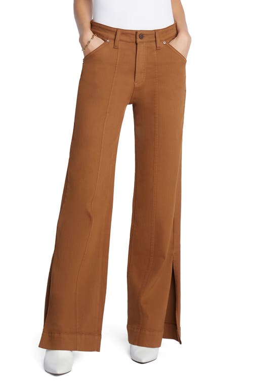 Relaxed Straight Leg Jeans in Rust