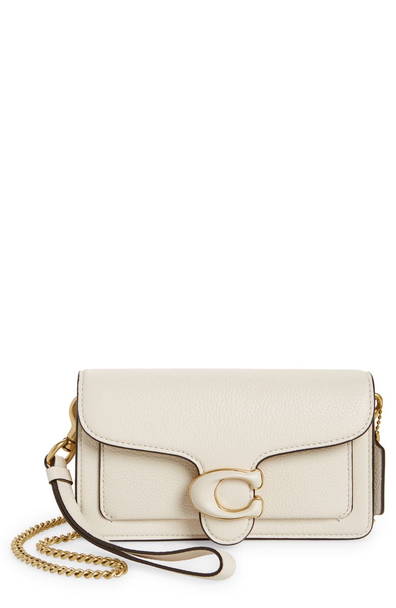 COACH Tabby Polished Pebble Leather Wristlet | Nordstrom