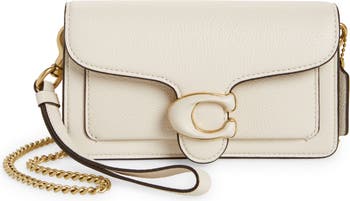 Coach Tabby 20 Polished Pebble Leather Mini Shoulder Bag WHITE *NEW IN BOX