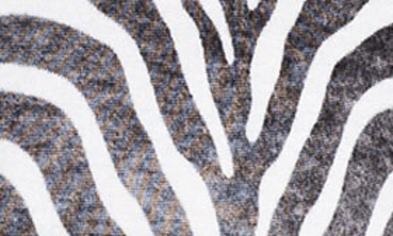 Shop Michael Michael Kors Zebra Print V-neck Sweater In White