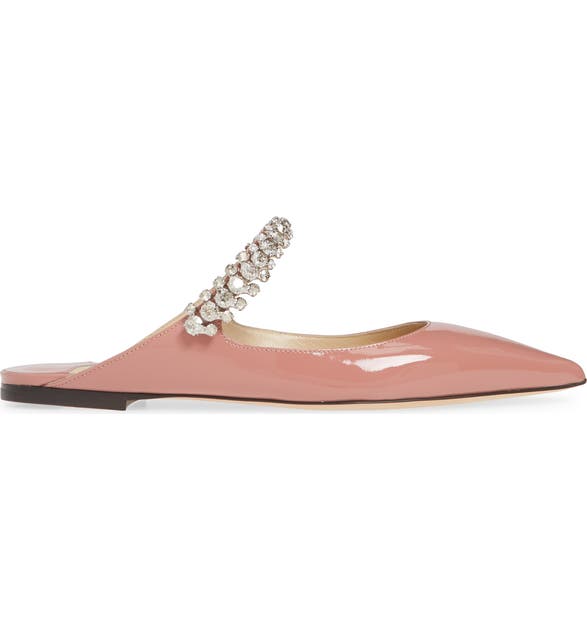 JIMMY CHOO BING CRYSTAL POINTY TOE MULE,J000129000