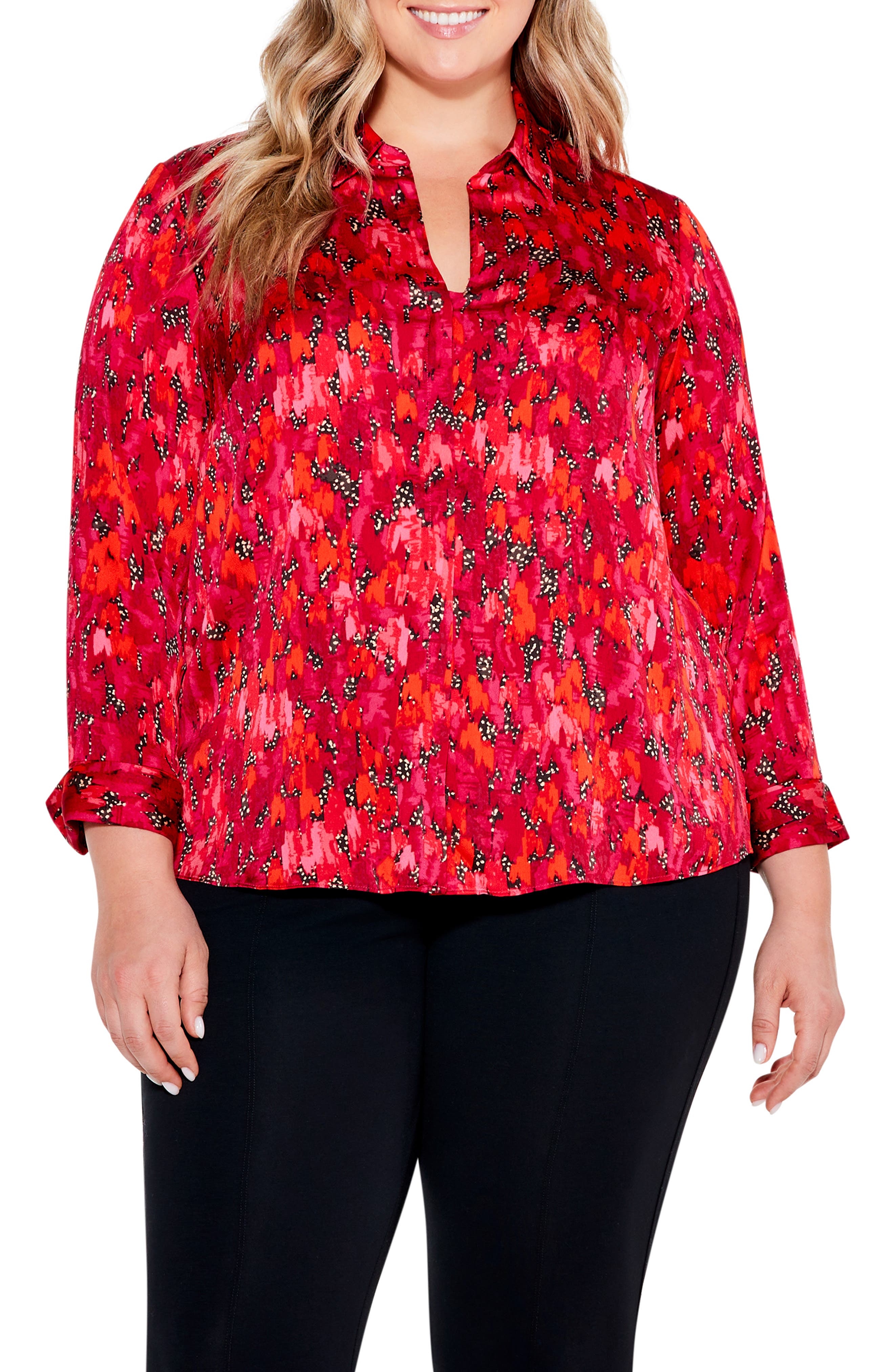 品質が完璧 ニックプラスゾーイ レディース シャツ トップス Plus Size