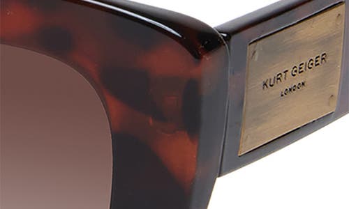 Shop Kurt Geiger London 52mm Cat Eye Sunglasses In Havana/brown Gradient