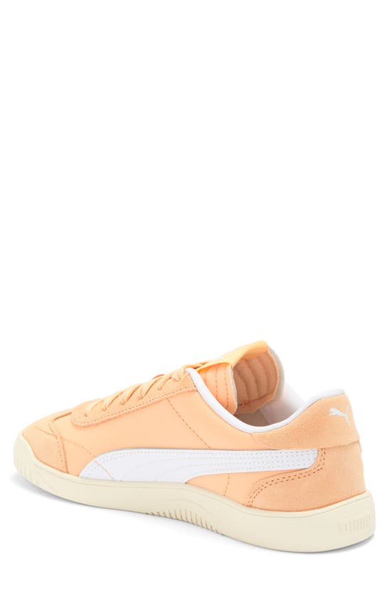 Puma Club 5v5 Sneaker In Peach Fizz- Whit