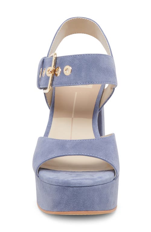 Shop Dolce Vita Bobby Platform Sandal In Bluebell Suede