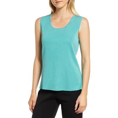 Ming Wang Scoop Neck Tank, Green