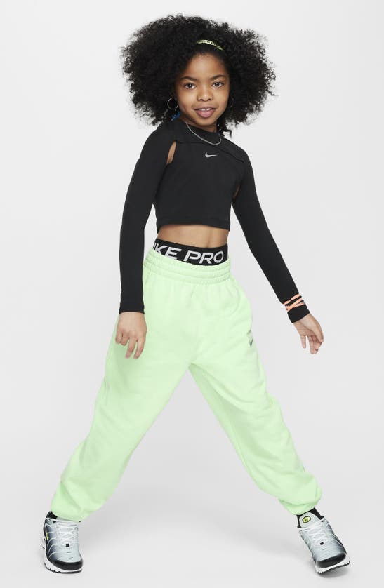 Shop Nike Kids' Dri-fit Fleece Sweatpants In Vapor Green