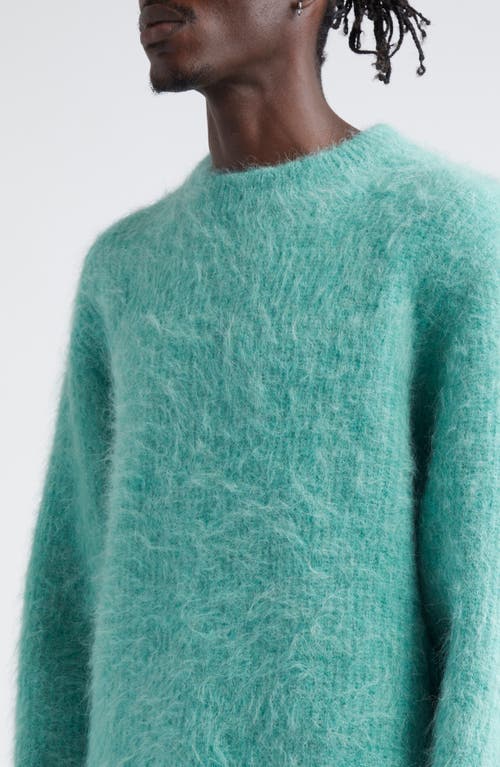 Shop Séfr Haru Alpaca Blend Sweater In Turquoise Alpaca