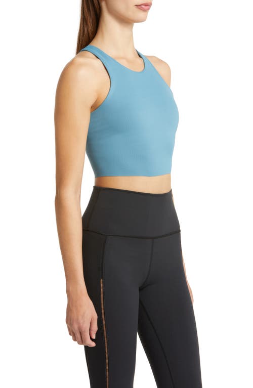 Shop Nike Yoga Dri-fit Luxe Crop Tank In Noise Aqua/multi Color