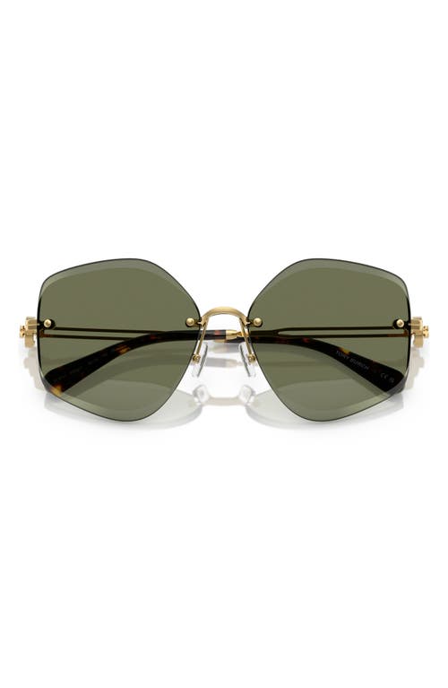 Tory Burch Ty6111 Geometric Sunglasses In Gold