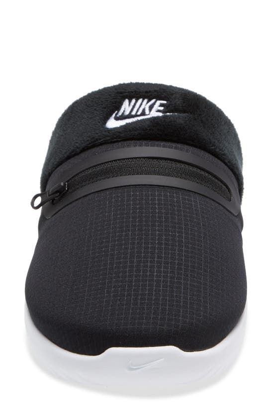 Nike Burrow Mules In Black And White In Black/ White