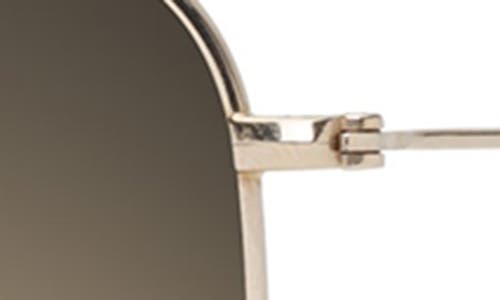 Shop Maui Jim Wiki Wiki 59mm Polarized Aviator Sunglasses In Gold/bronze