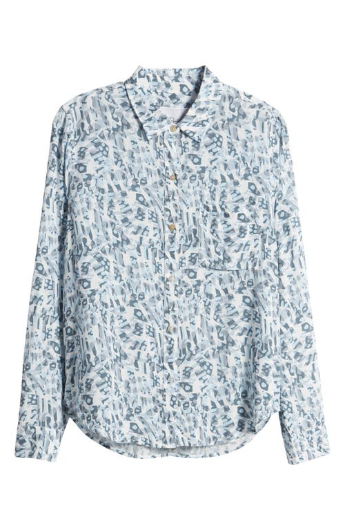 Shop Rails Josephine Abstract Print Button-up Shirt In Blue Abstract