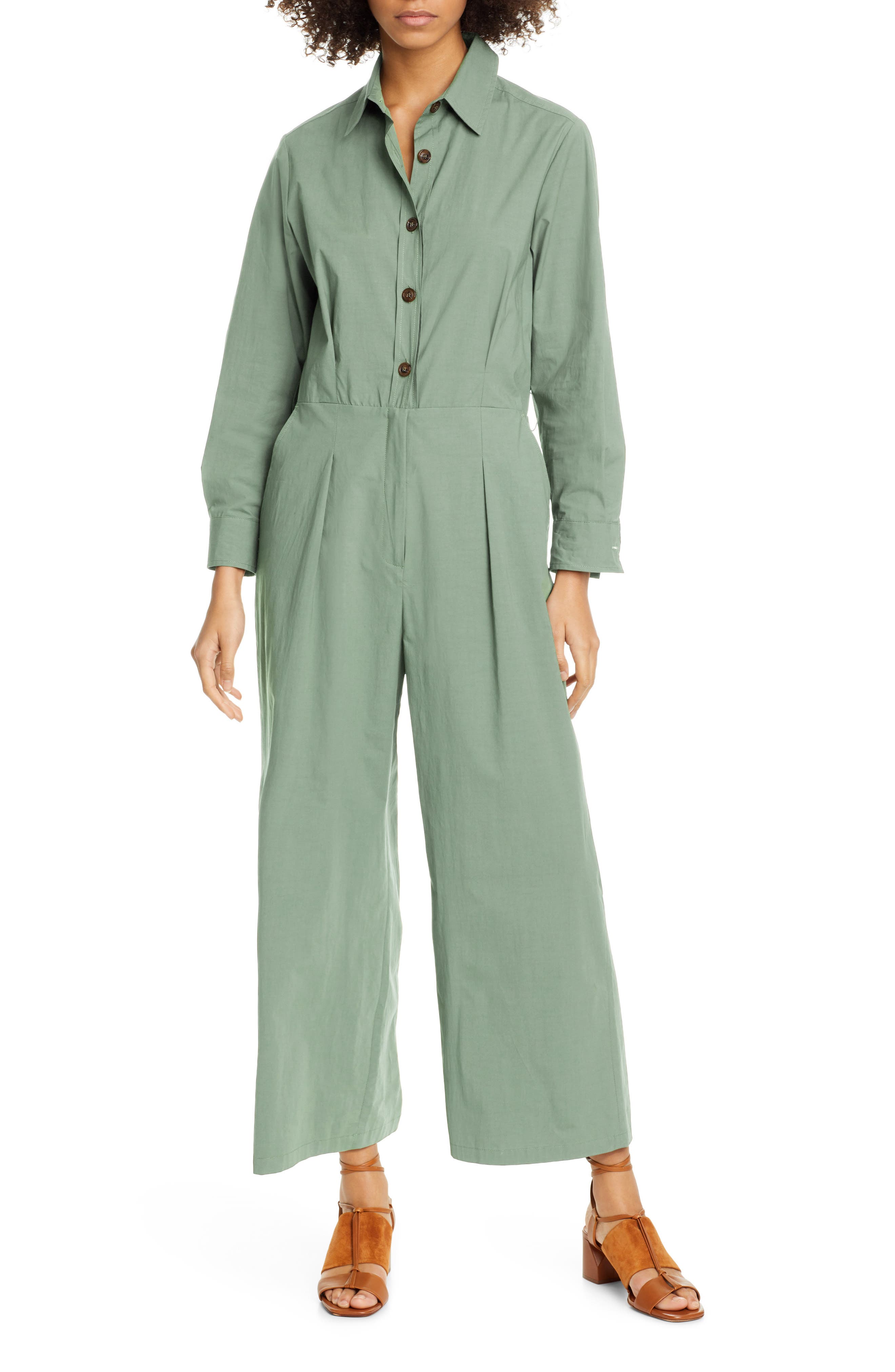 cotton utility jumpsuit