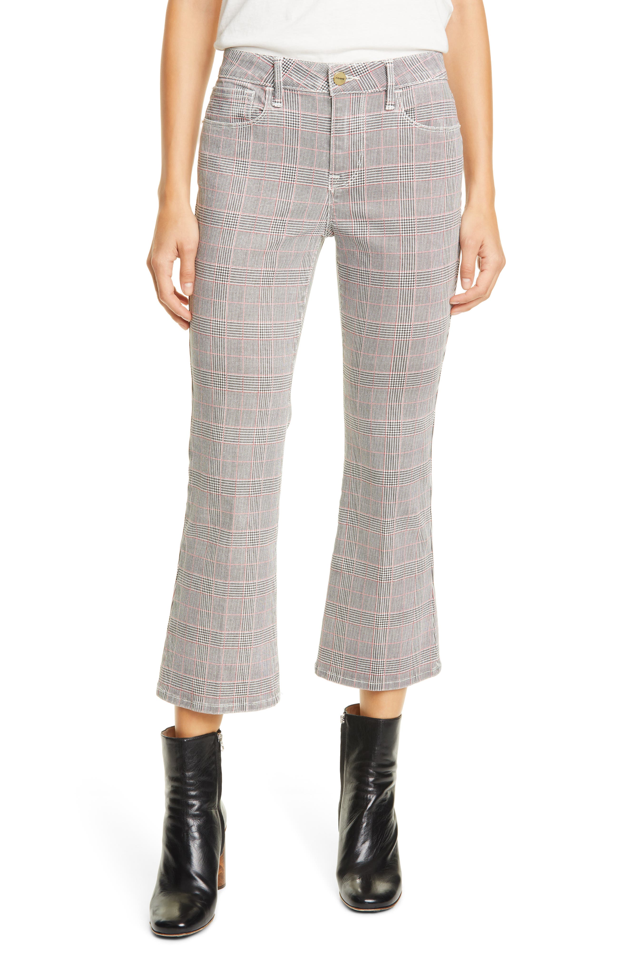 frame plaid pants