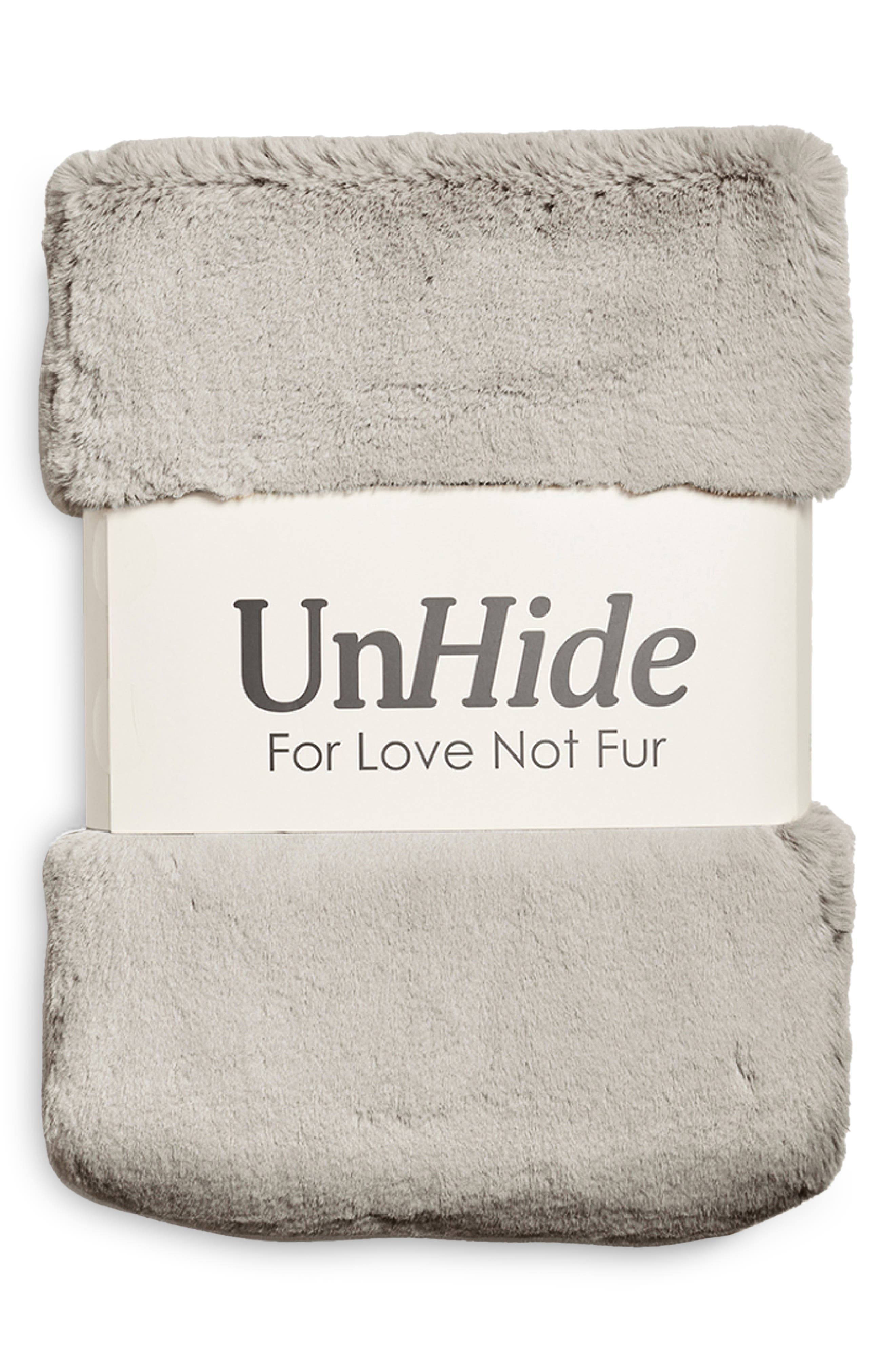 UnHide The Marshmallow 2.0 Medium Faux Fur Throw Blanket Nordstrom