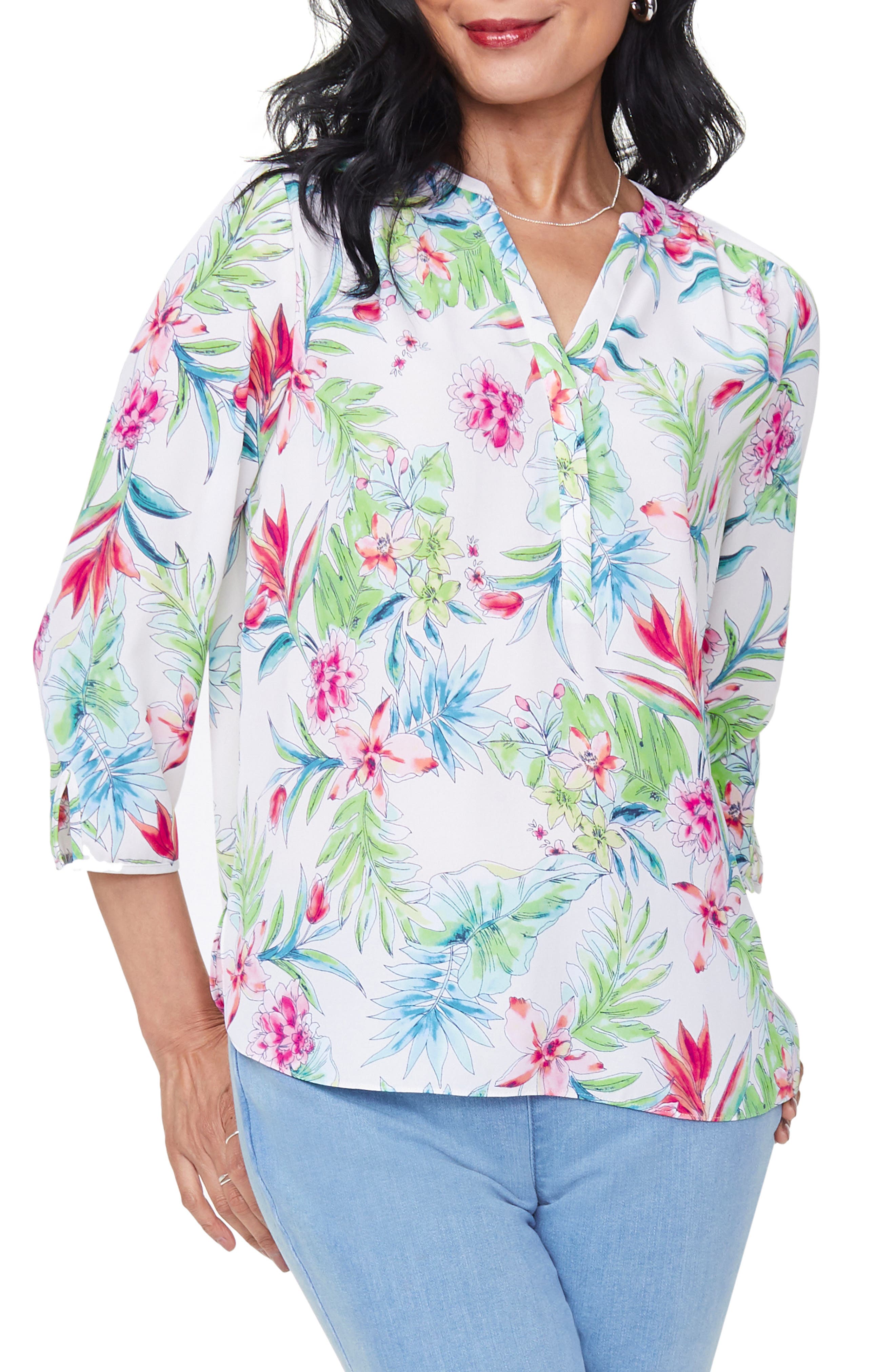 Curves 360 By Nydj Perfect Blouse In Open White70