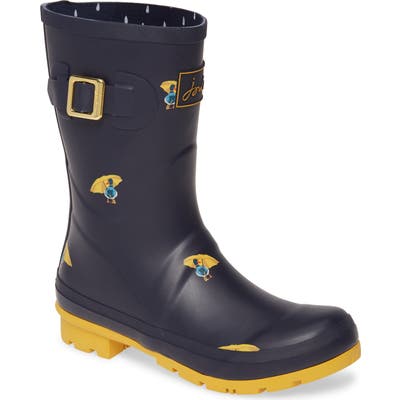 Joules Print Molly Welly Rain Boot, Blue