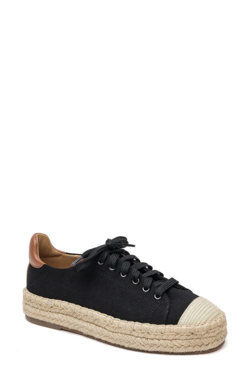 Shop Linea Paolo Silva Espadrille Sneaker In Black/cognac