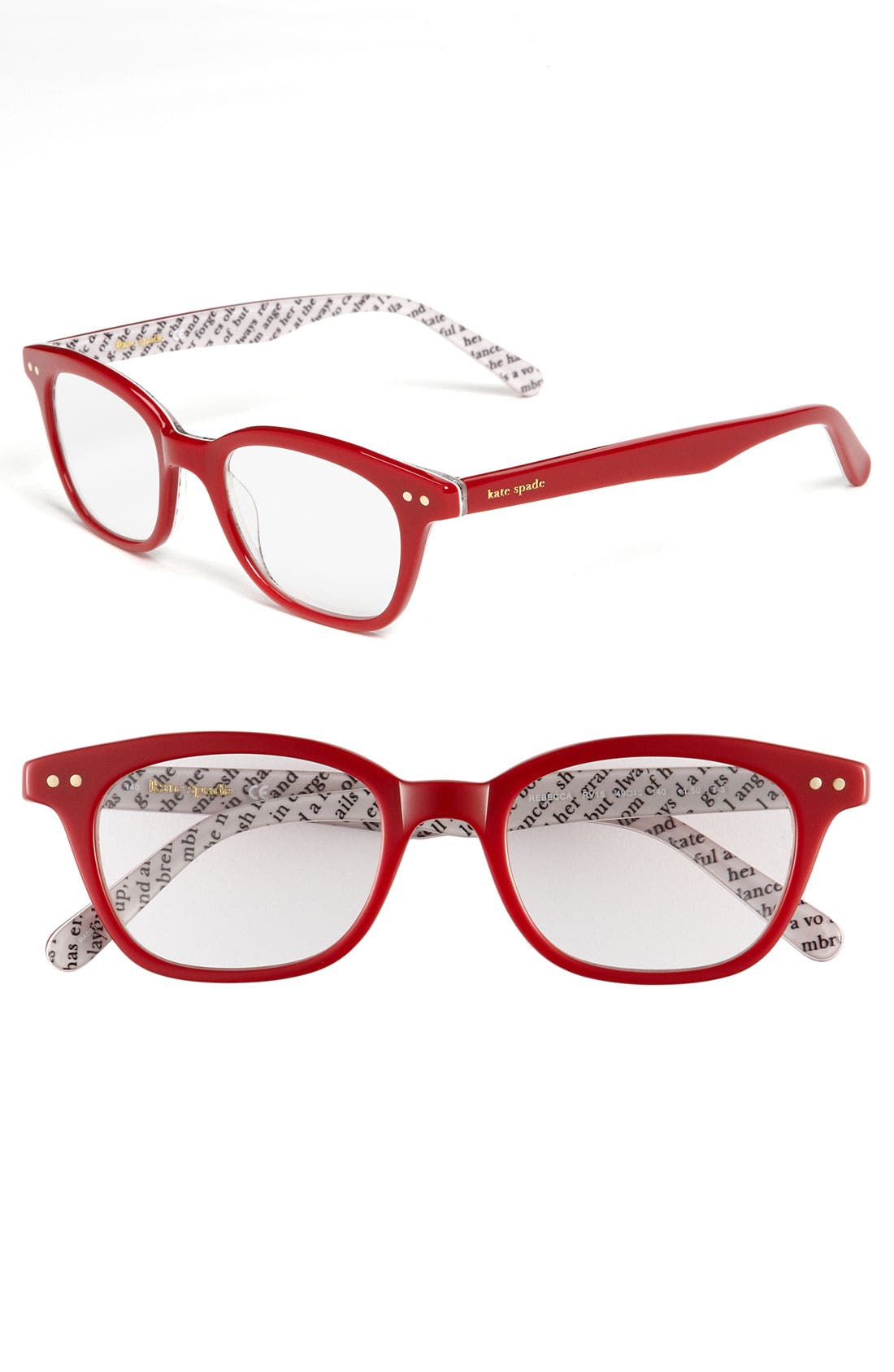 kate spade red glasses