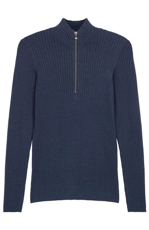 Shop Anatomie Stacey Ribbed Sweater In Navy