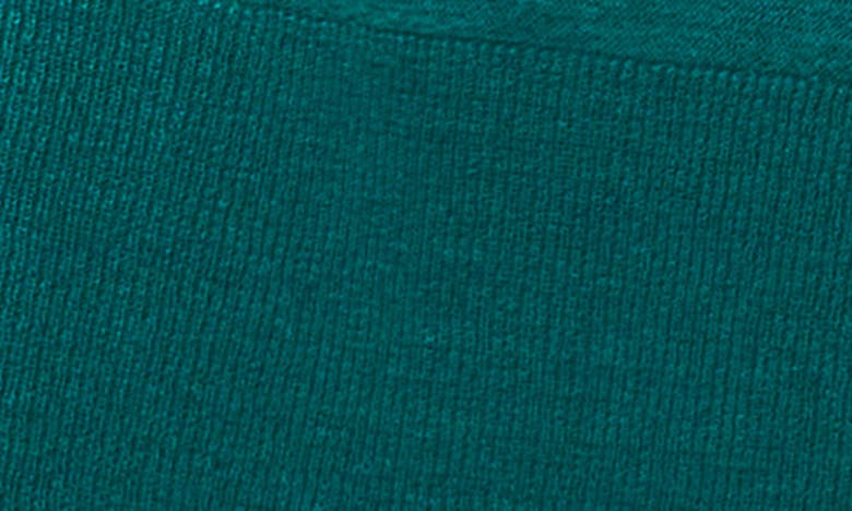 Shop Halogen Side Slit Linen Blend Cardigan In Miami Green