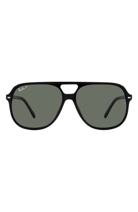 56mm Polarized Square Sunglasses