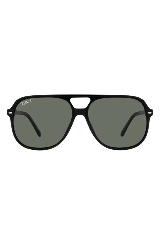 RAY BAN RAY-BAN 56MM POLARIZED SQUARE SUNGLASSES 