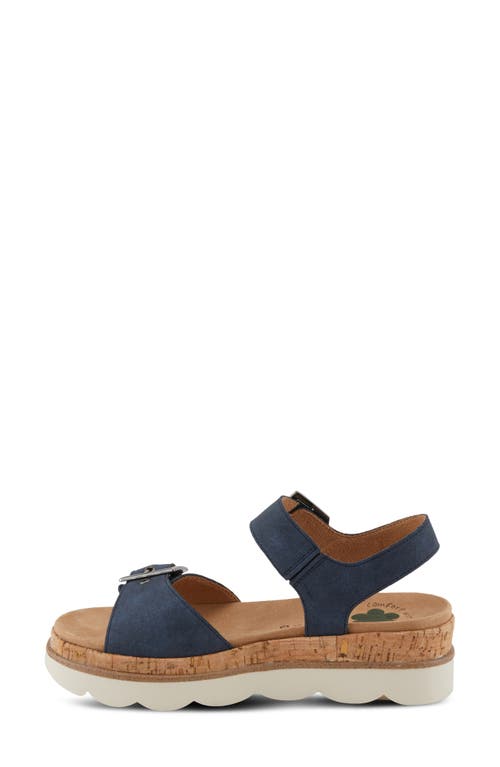 Shop Spring Step Hanyo Sandal In Navy