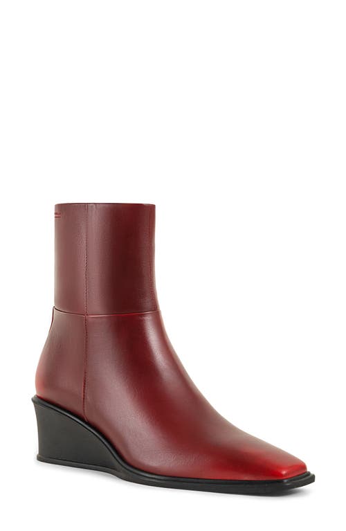 Shop Vagabond Shoemakers Aino Wedge Bootie In Red