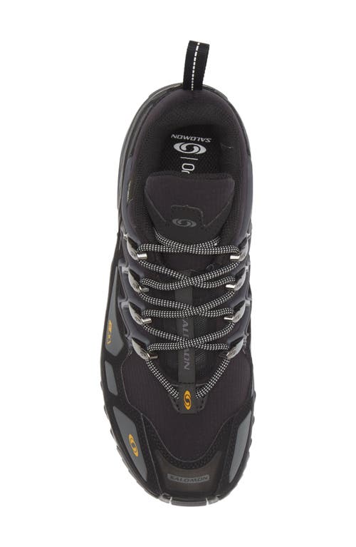 Salomon Clima Waterproof Running Shoe In Black/magnet/golden Ye