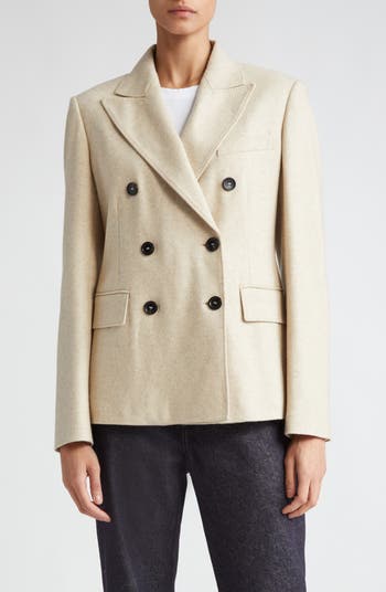 Max Mara Calata Double Breasted Cashmere & Wool Blazer | Nordstrom