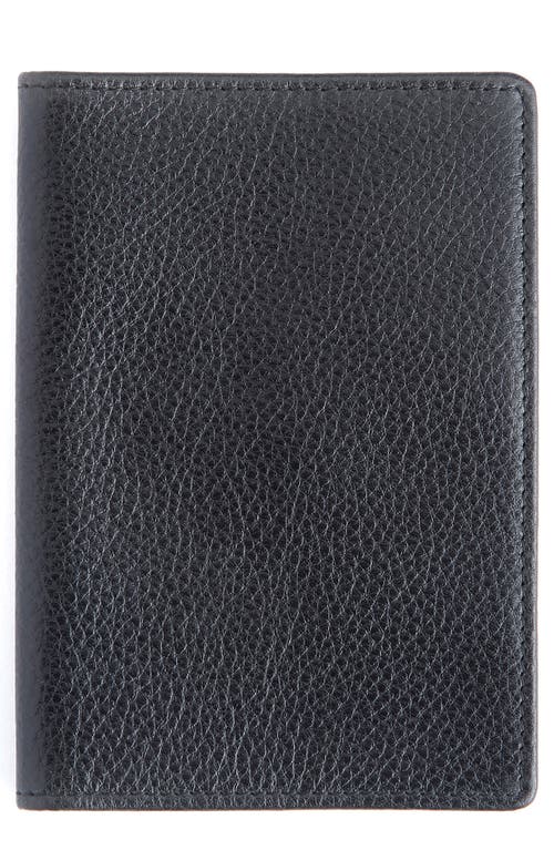 ROYCE New York Personalized RFID Leather Card Case in Black- Gold Foil 