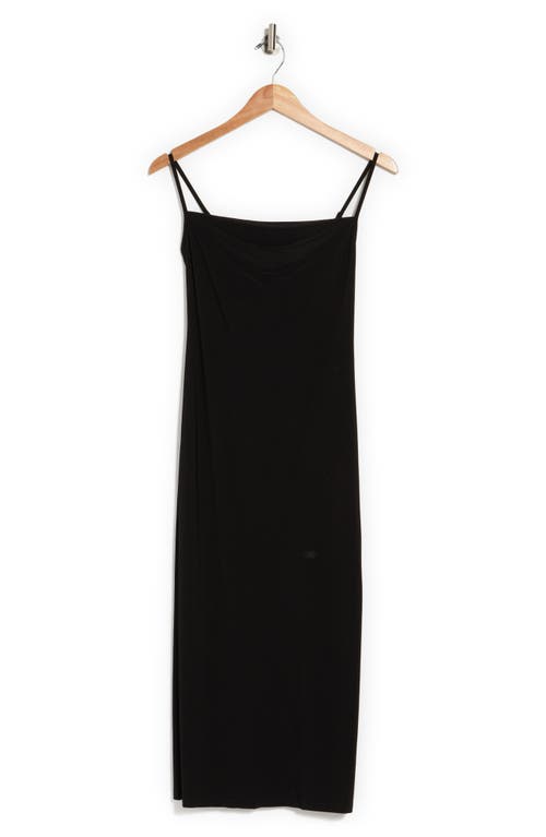 Shop Bebe Scoop Neck Midi Dress In Black