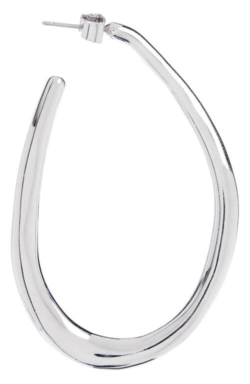 Shop Isabel Marant Pleasant Hoop Earrings In Silver