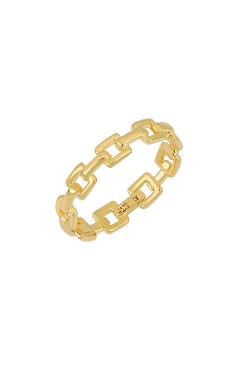 Sterling Forever 14K Gold Vermeil CZ Band Ring at Nordstrom Rack, Size 9