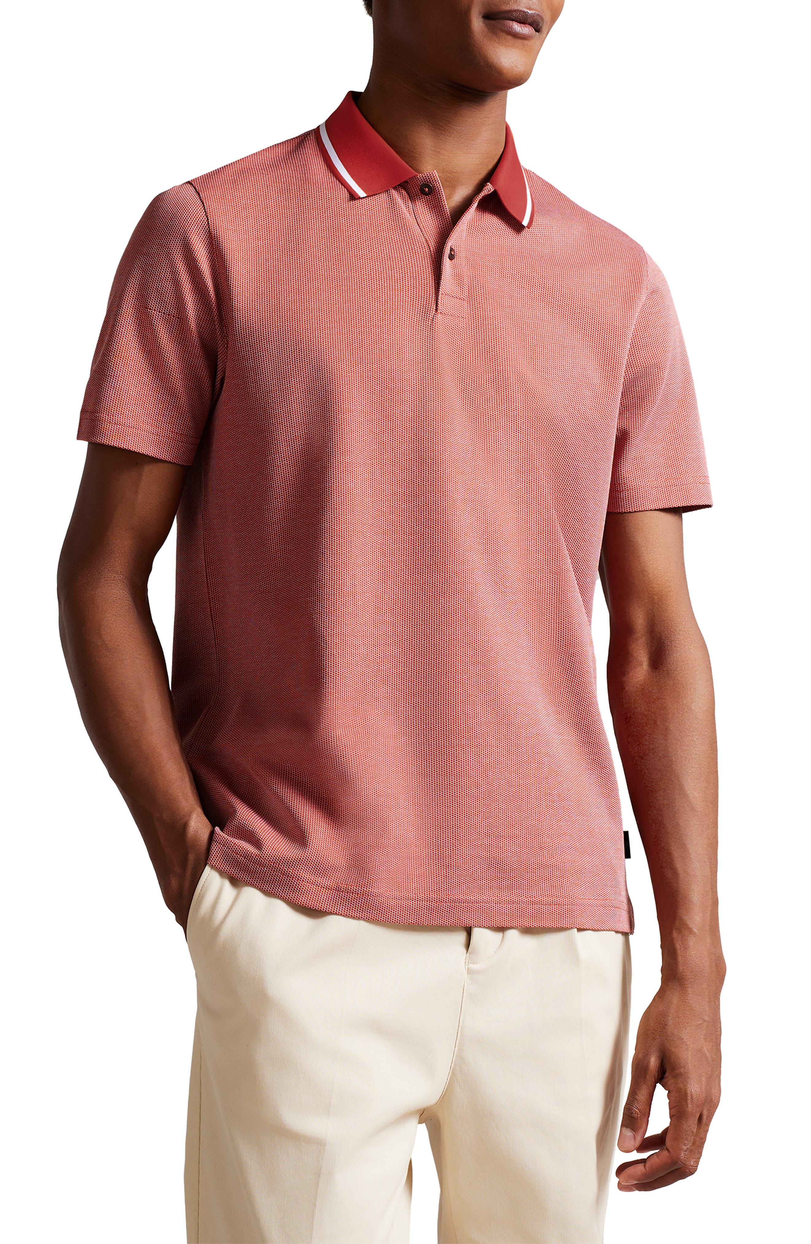 Men's Red Big \u0026 Tall Polo Shirts 