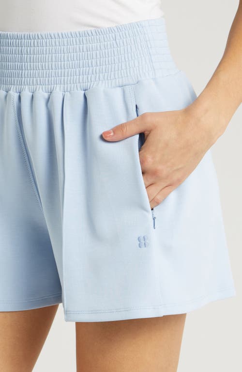 Shop Sweaty Betty Sand Wash Cloud Weight Shorts In Breeze Blue