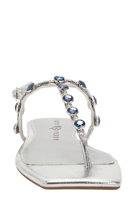 Shop Katy Perry The Camie Embellished Slingback Sandal In Silver