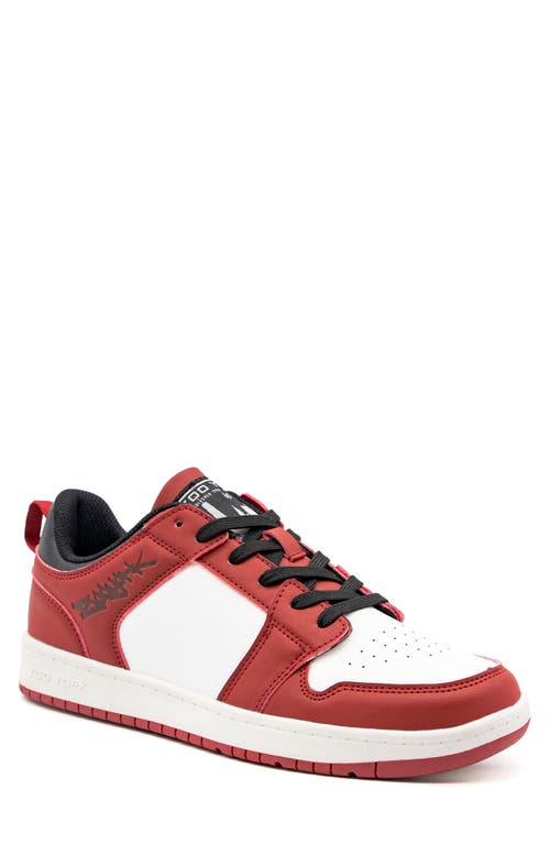 Shop Zoo York Island Skate Sneaker In White/red