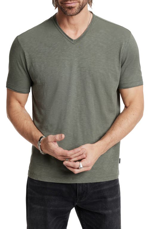 John Varvatos Miles Slub V-Neck T-Shirt at Nordstrom,